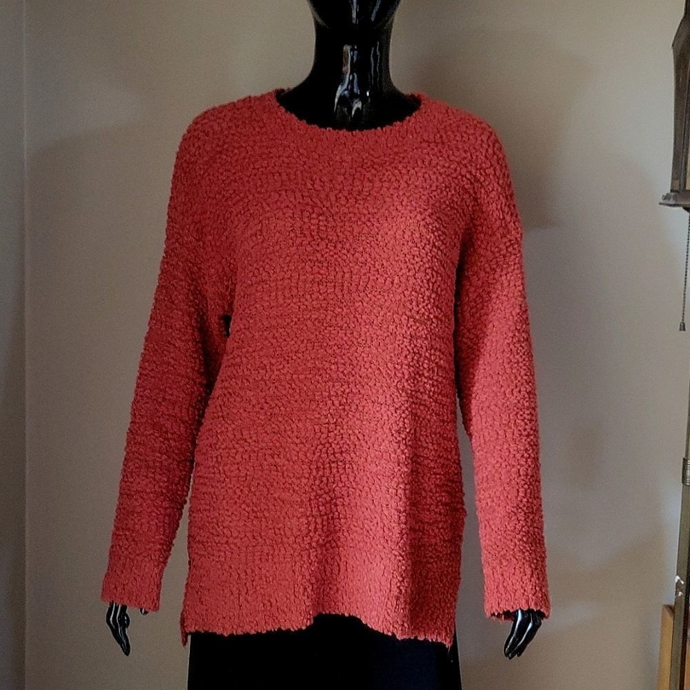 Debut High-Low Chenille Sweater